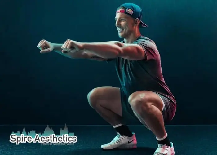 Image of man build leg muscle Rotherham through exercise
