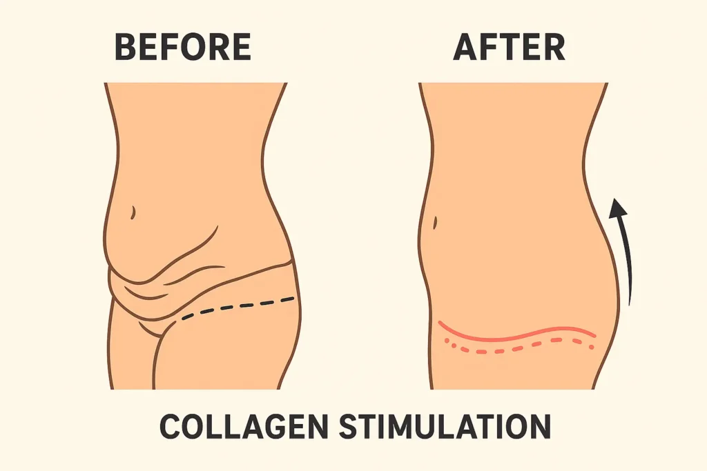 Before and after results for sagging skin after weight loss injections Rotherham